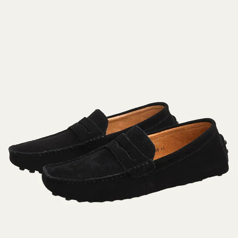 Men’s Suede Texture Slip On Driving Moccasins