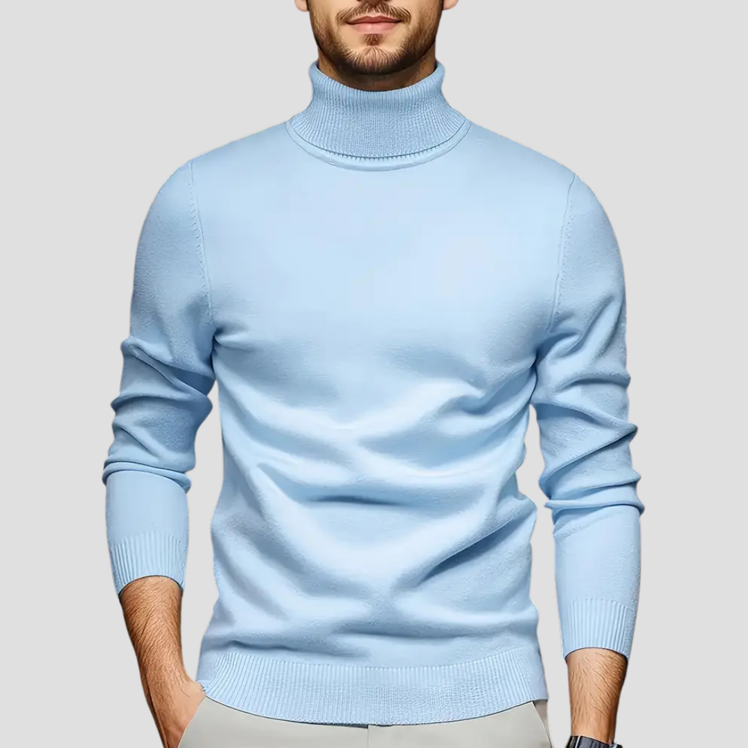 Men’s Sleek Fitted Turtleneck Sweater