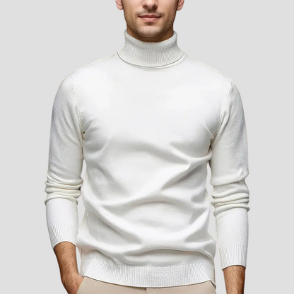 Men’s Sleek Fitted Turtleneck Sweater