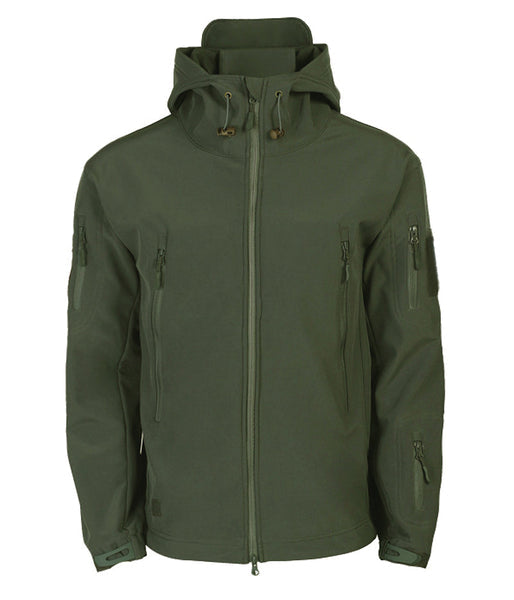 Warm Waterproof Mens Coat With Button Neck
