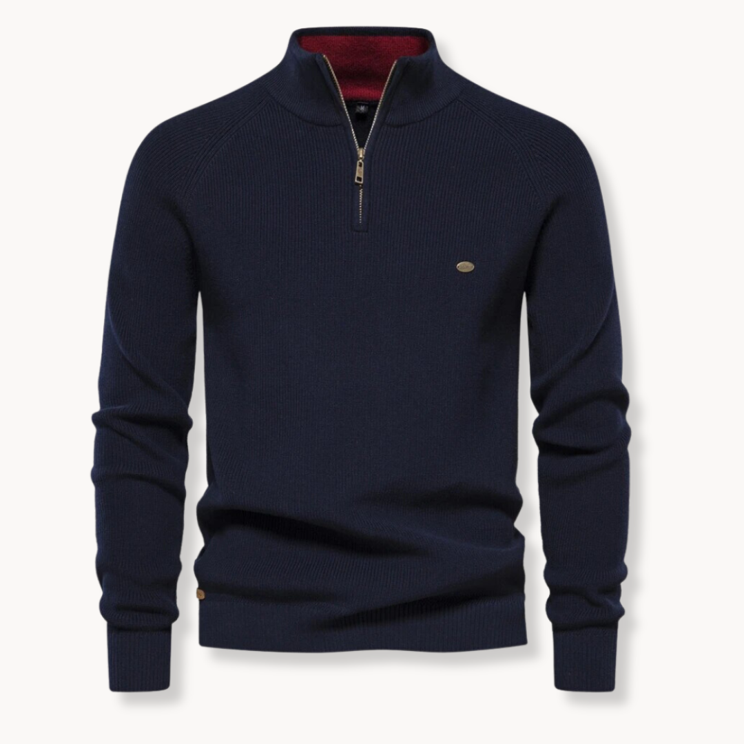 Men's Classic Crew Neck Knitted Pullover Sweater - BritishElegance
