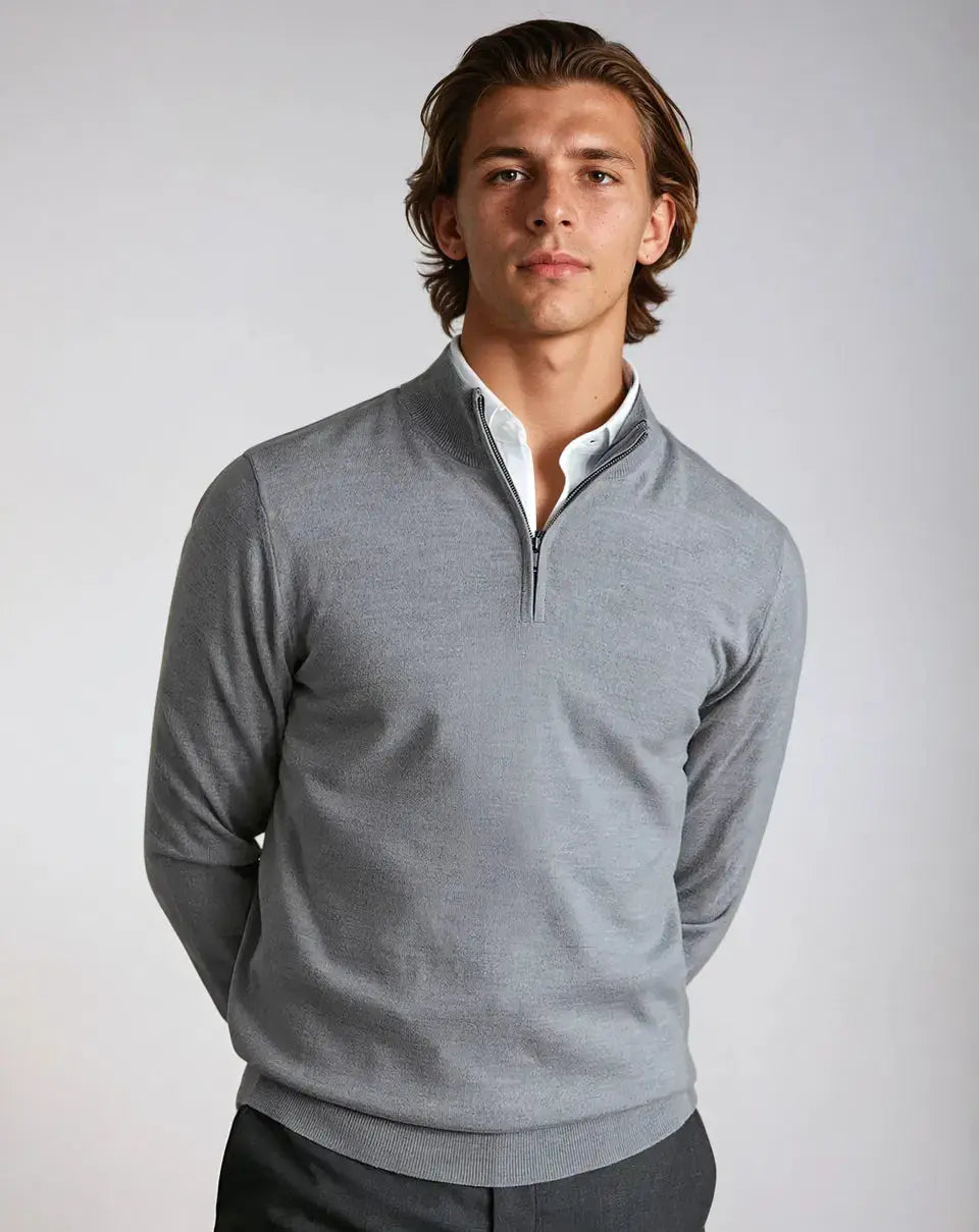 Simon - Old Money Half-Zip Jumper
