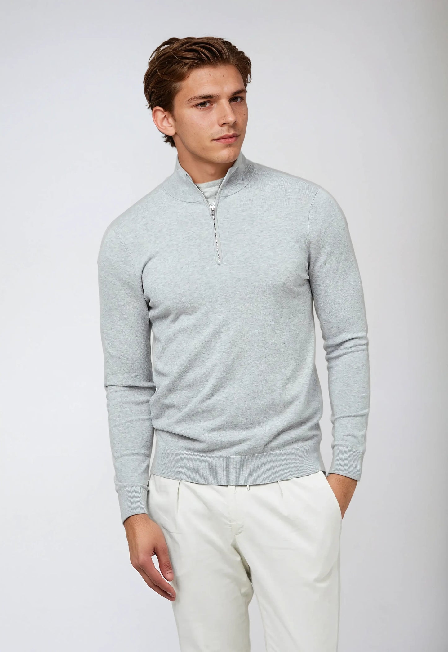 Rico - Men’s Cotton Half-Zip Sweater