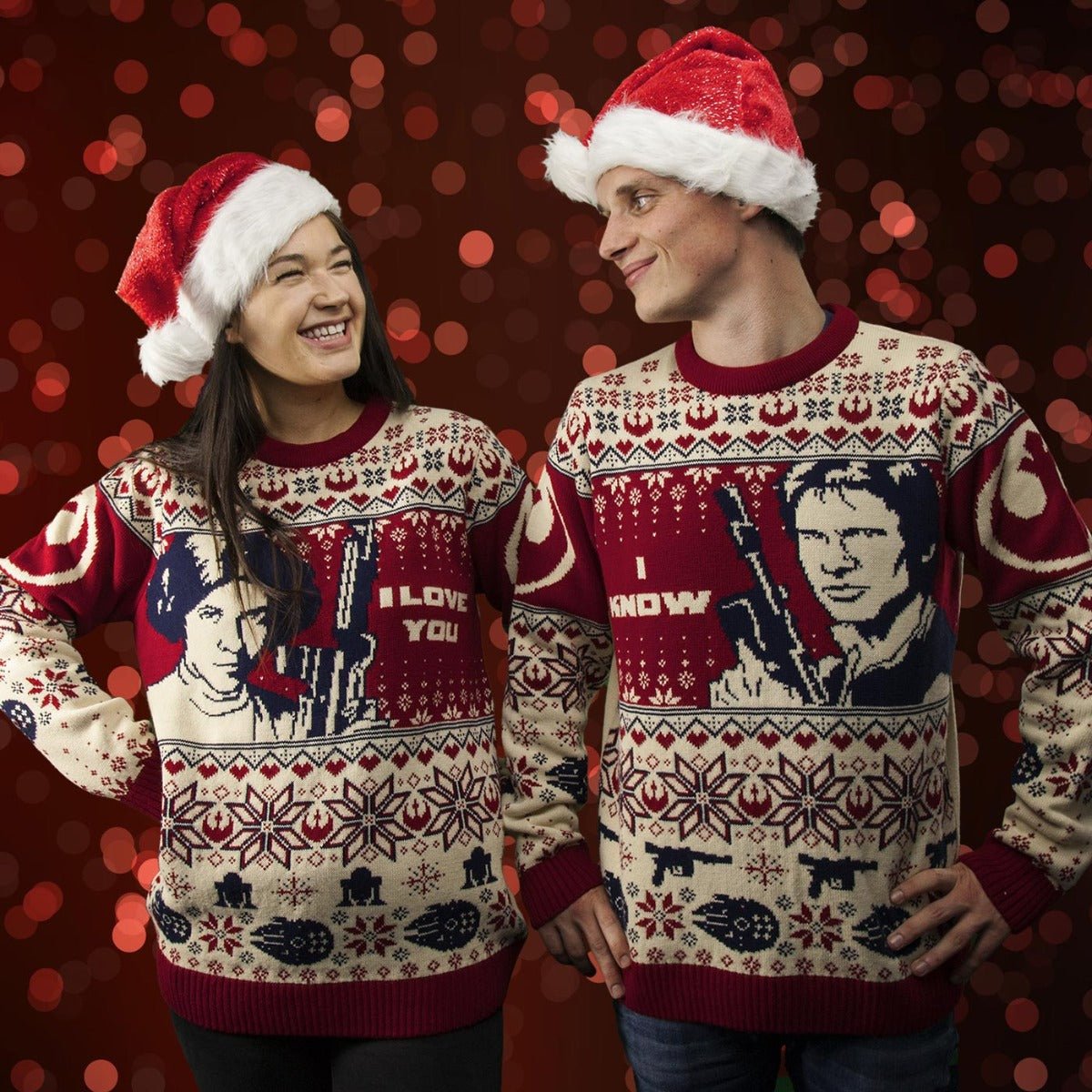 Leia | Knitted Couples Christmas Jumpers