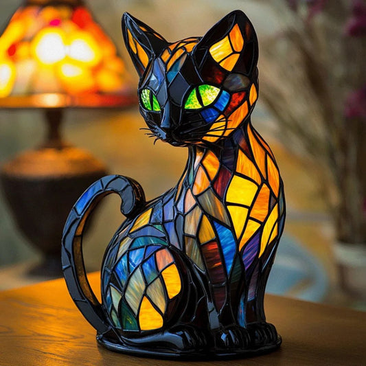 Unique Cat Table Lamp Home Decor Gift - BritishElegance