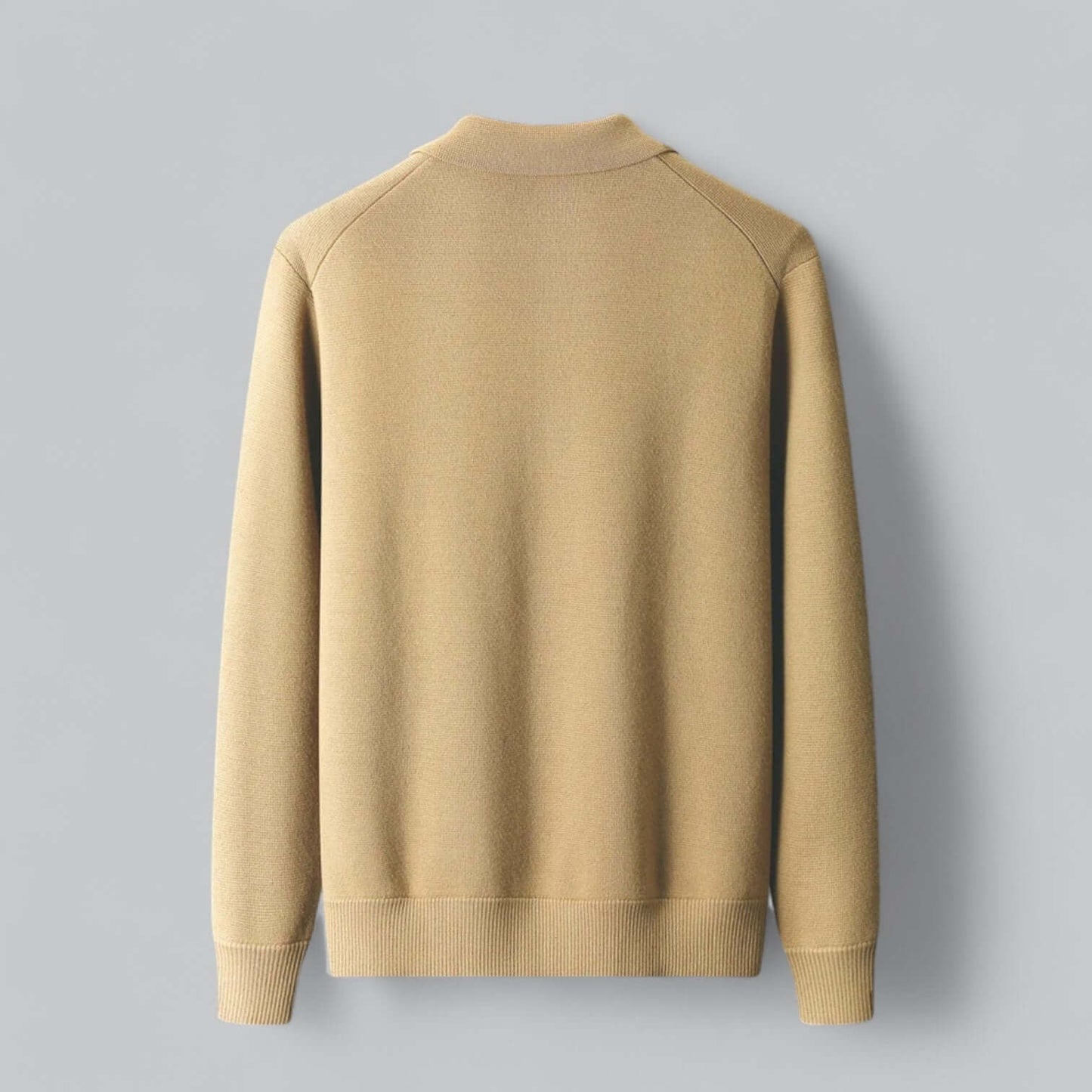 Chris | Men's fall cashmere blend cardigan button front turn-down collar