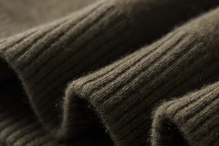 Chris | Men's fall cashmere blend cardigan button front turn-down collar