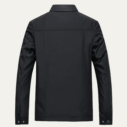 Men’s Classic Harrington Jacket with Check Lining