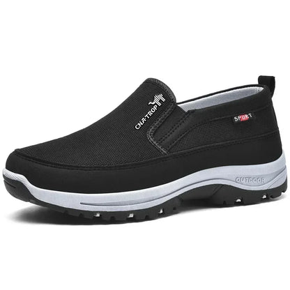 Men's Comfortable Walking Slip-On Shoes - Breathable Lightweight Soles