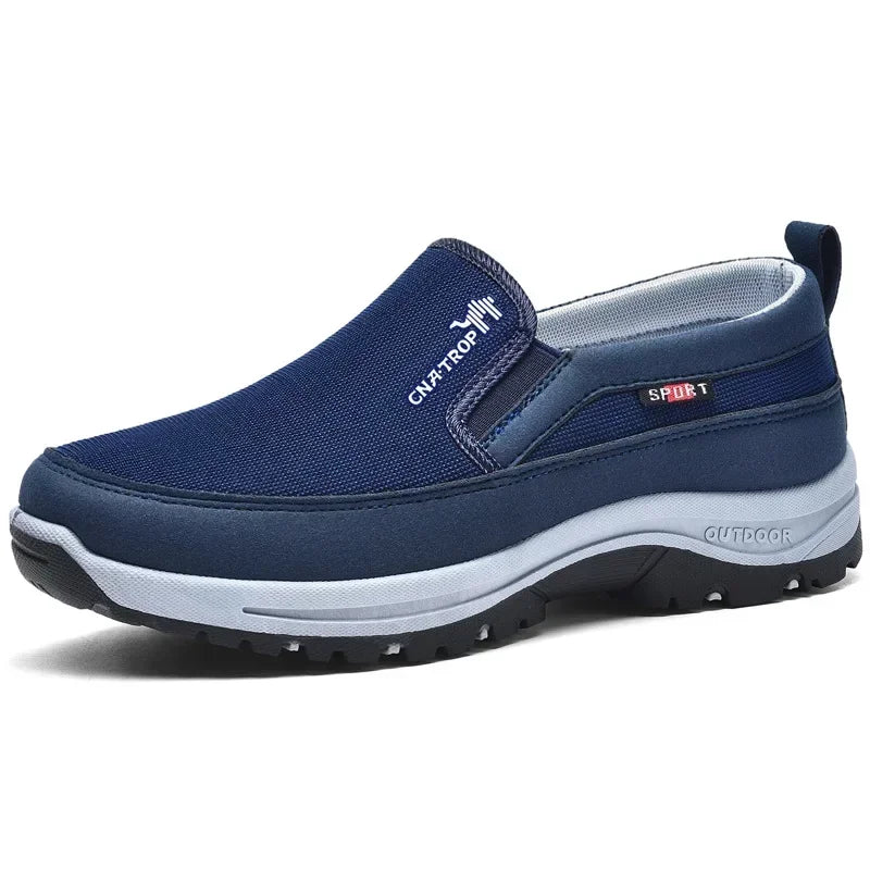 Men's Comfortable Walking Slip-On Shoes - Breathable Lightweight Soles