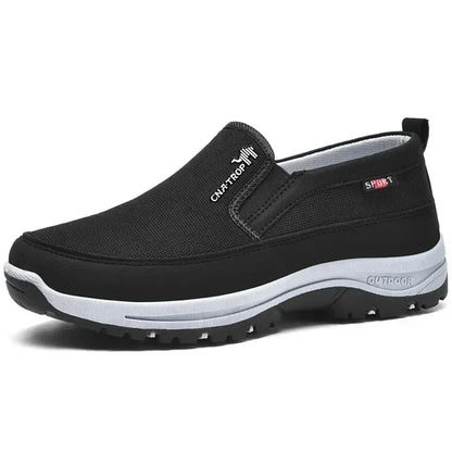 Men's Comfortable Walking Slip-On Shoes - Breathable Lightweight Soles - BritishElegance