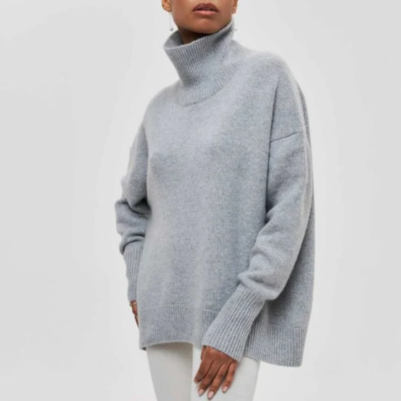 Hazel – Women's Oversized Turtleneck Jumper