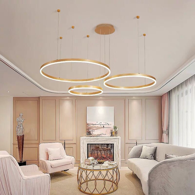 Modern Round LED Hanging Light For Dining Room