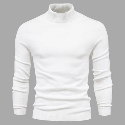 Men's Turtleneck Jumper – Soft Washable Knit for Autumn Layering