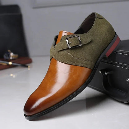 Aurelio | Derby Shoes – Leather Slip-On Dress Shoes with Cushioned Comfort