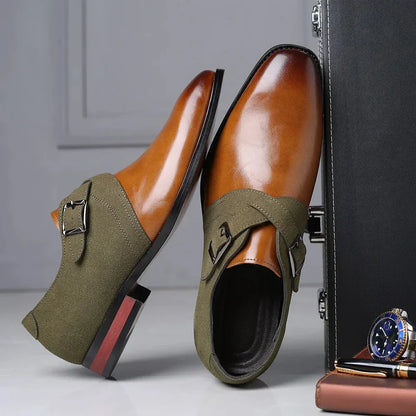 Aurelio | Derby Shoes – Leather Slip-On Dress Shoes with Cushioned Comfort