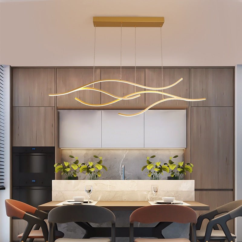 Modern Geometric Crystal LED Chandelier Light - BritishElegance