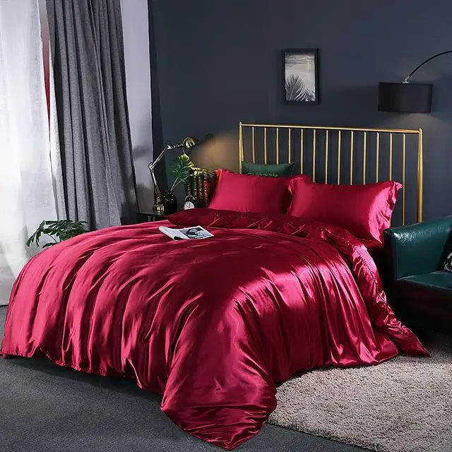Soft 4-Piece Bed Set Sheets Duvet Cover Pillowcases