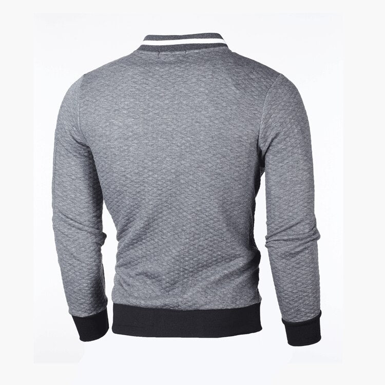 Men’s Diamond Quilted Full Zip Bomber Jacket