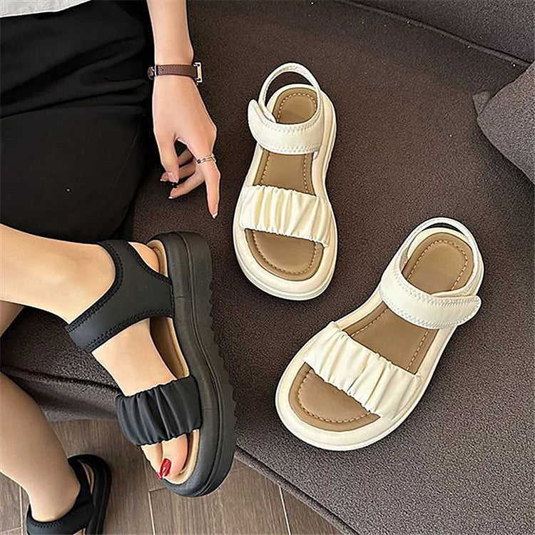 Comfortable High-Heel Roman Beach Sandals Summer Style - BritishElegance