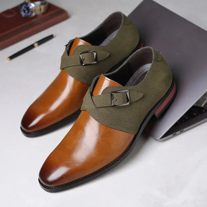 Aurelio | Derby Shoes – Leather Slip-On Dress Shoes with Cushioned Comfort