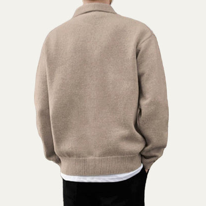 Men’s Classic Knit Polo Sweater