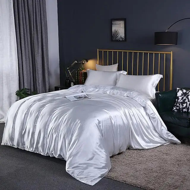 Soft 4-Piece Bed Set Sheets Duvet Cover Pillowcases - BritishElegance