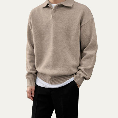 Men’s Classic Knit Polo Sweater