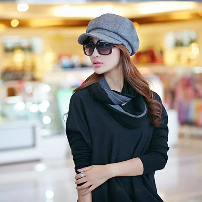 Vintage-style balloon cap and comfort for winter
