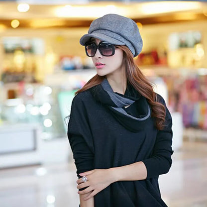 Vintage-style balloon cap and comfort for winter