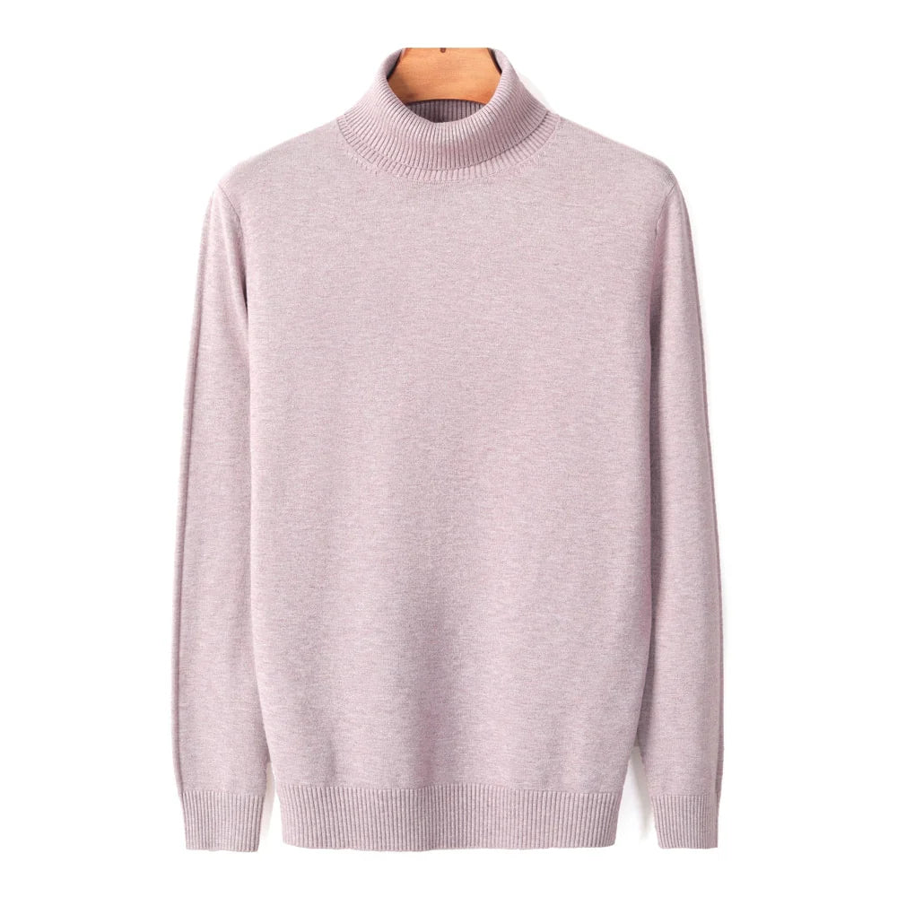 Ribbed Turtleneck Sweater Men