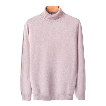 Ribbed Turtleneck Sweater Men