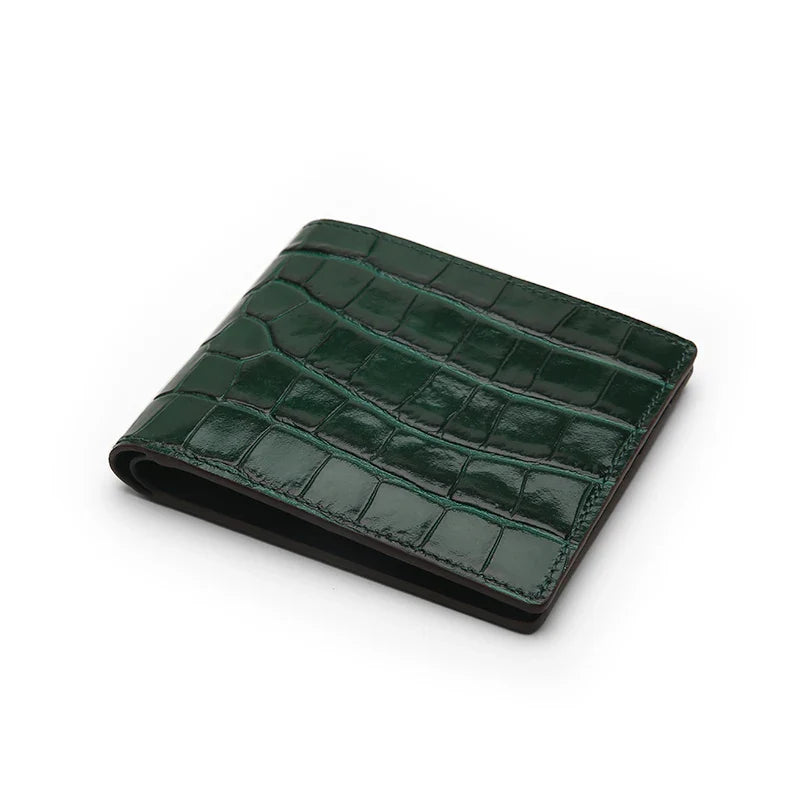 Personalized Monogrammed Alligator Leather Wallet