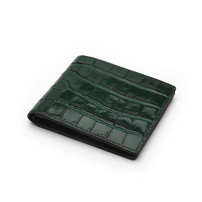 Personalized Monogrammed Alligator Leather Wallet