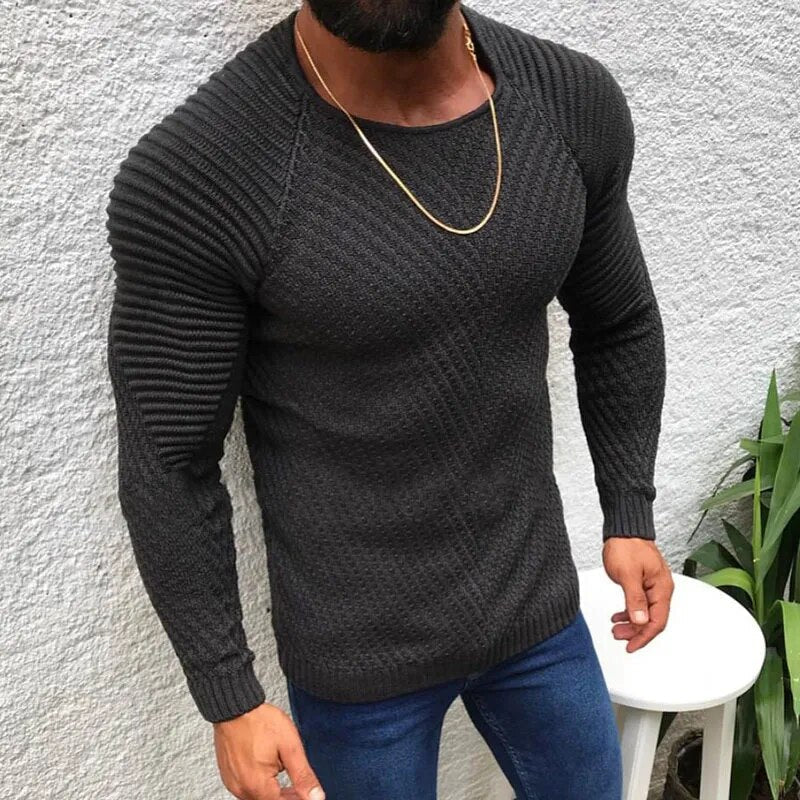 Warm Mens Knitted Winter Sweater