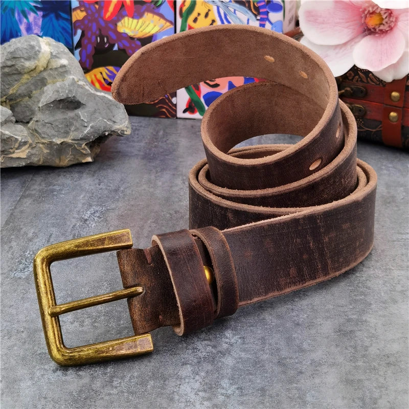 Genuine Leather Cowboy Belt