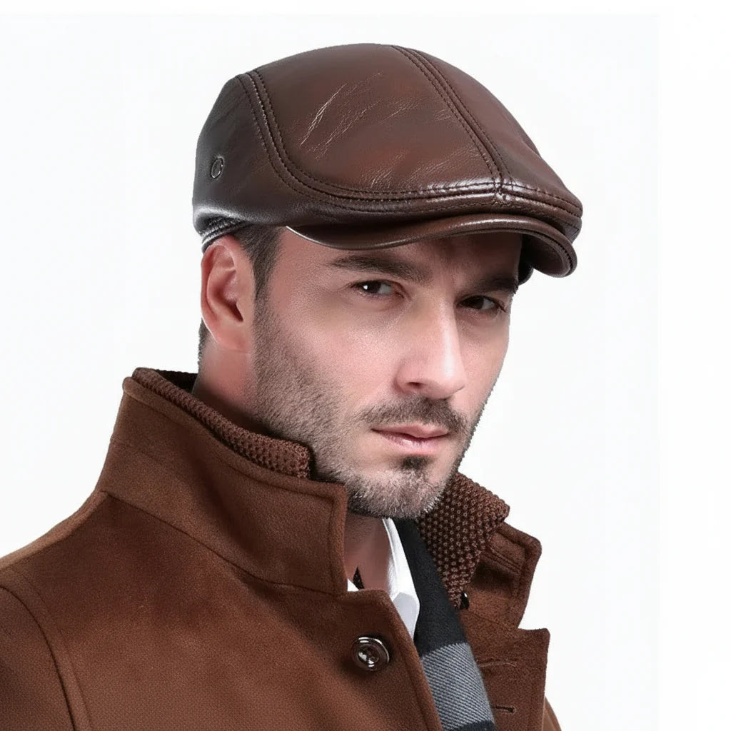 Authentic Leather Father's Baseball Cap - BritishElegance