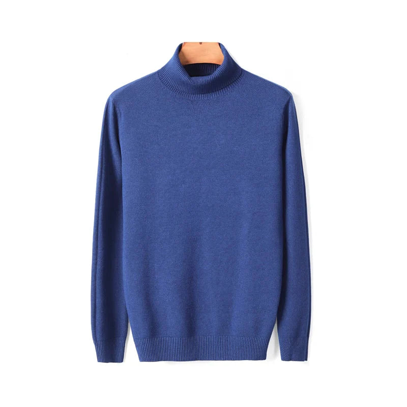 Ribbed Turtleneck Sweater Men