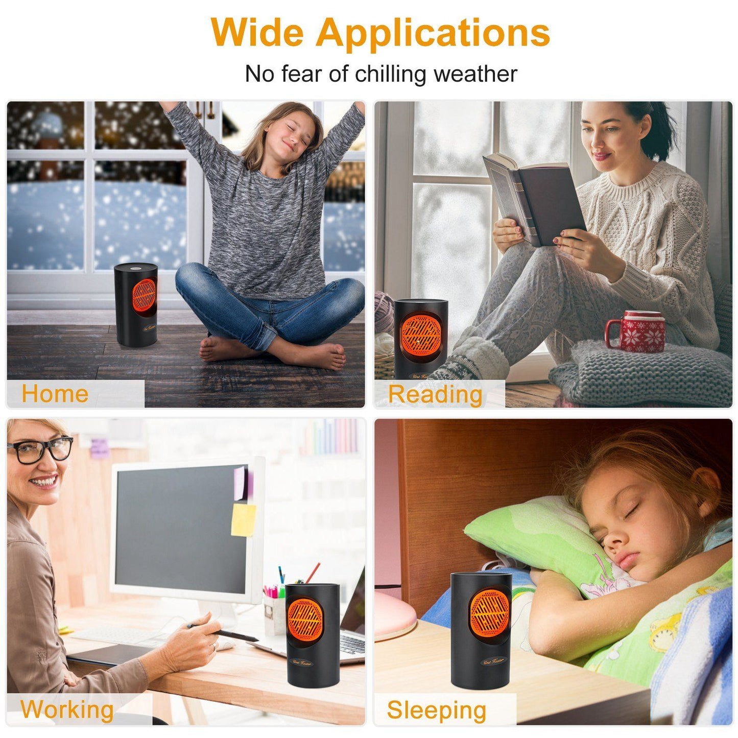 HeatWave | Compact Efficient 300W Portable Electric Heater