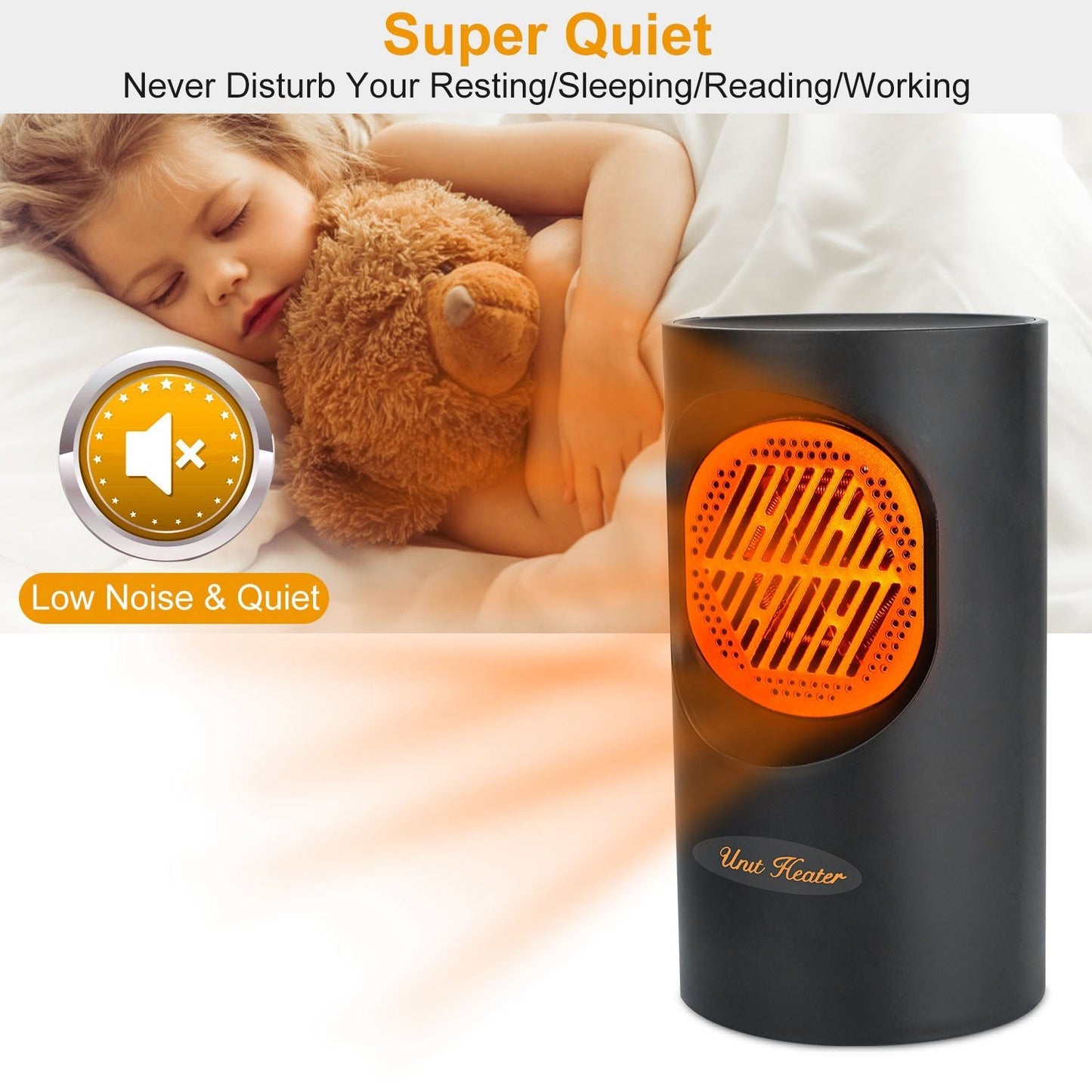HeatWave | Compact Efficient 300W Portable Electric Heater