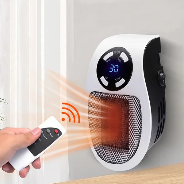 HeatWave | Compact Efficient Electric Fan Space Heater with Remote Control