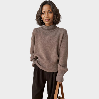 Heidi – Women's High Neck Loose Sweater