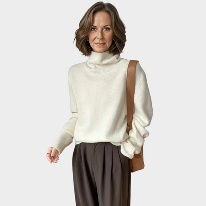 Heidi – Women's High Neck Loose Sweater