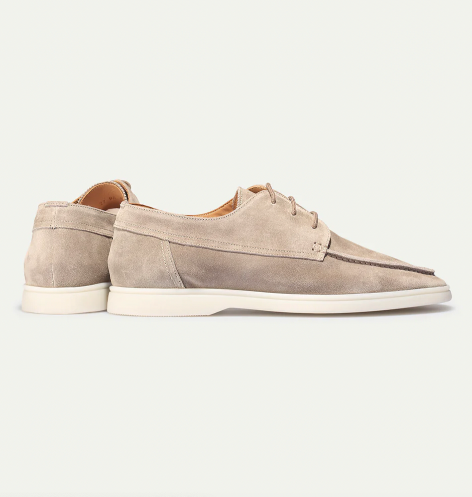 Men’s Suede Lace Up Derby Boat Hybrid Shoes