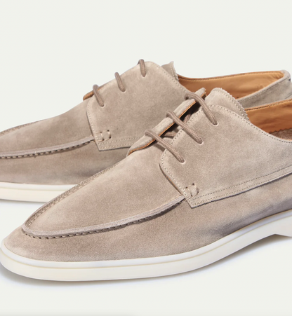 Men’s Suede Lace Up Derby Boat Hybrid Shoes