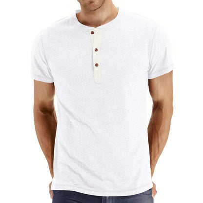 Henley T-Shirt – Soft Blend Knit And Adjusting Neck Placket