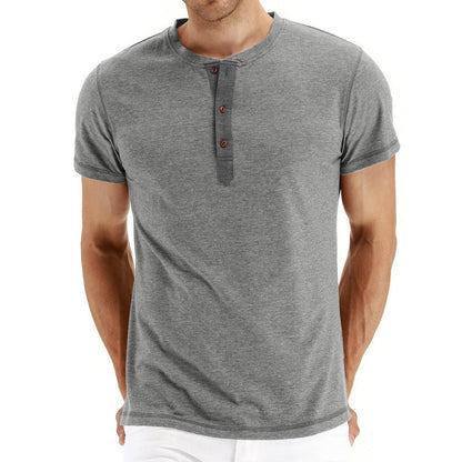 Henley T-Shirt – Soft Blend Knit And Adjusting Neck Placket