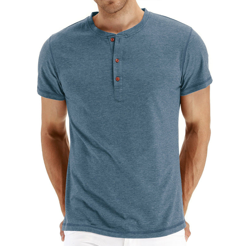 Henley T-Shirt – Soft Blend Knit And Adjusting Neck Placket