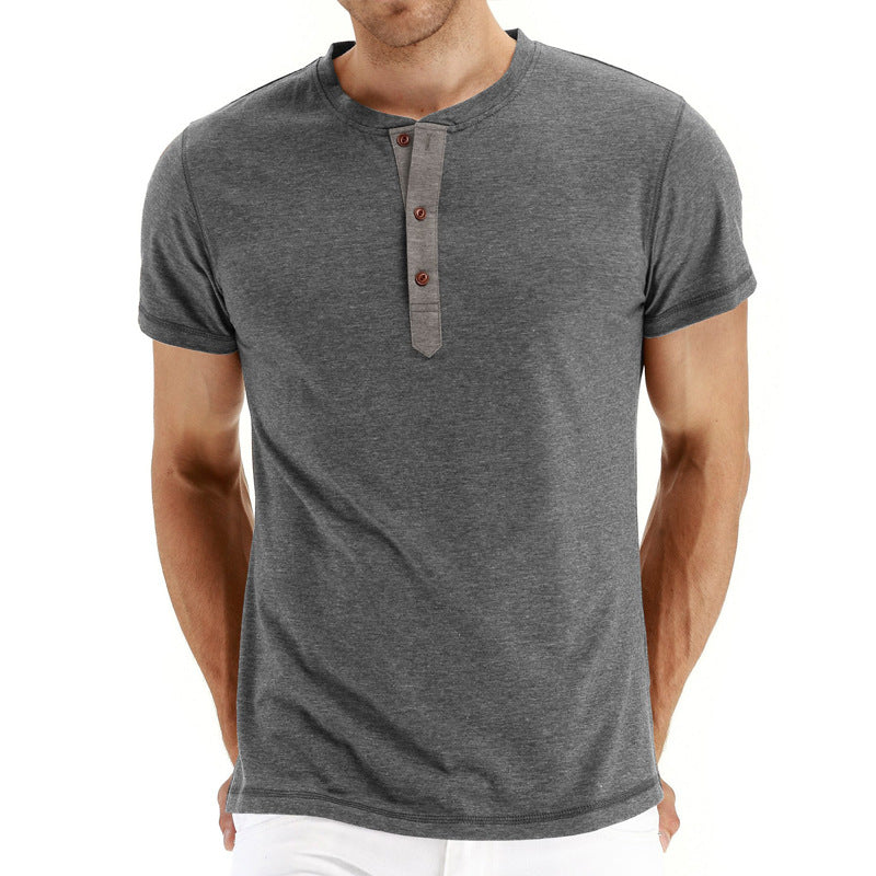 Henley T-Shirt – Soft Blend Knit And Adjusting Neck Placket