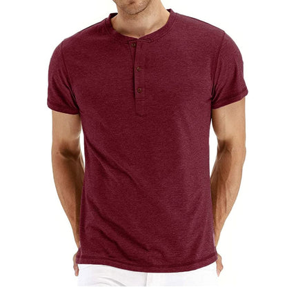 Henley T-Shirt – Soft Blend Knit And Adjusting Neck Placket